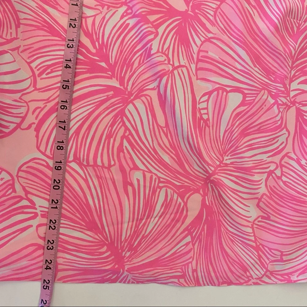Lilly Pulitzer || Darlah Ruffle Sleeve Top Prosecco Pink Fronds Place Medium_6